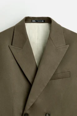 Clearance BLAZER CRUZADA TRAJE ALGODÓN - LYOCELL Hombre Blazers