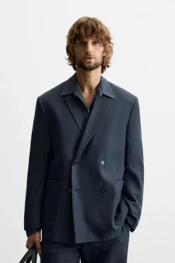 Online BLAZER CRUZADA TRAJE ESPIGA Hombre Blazers