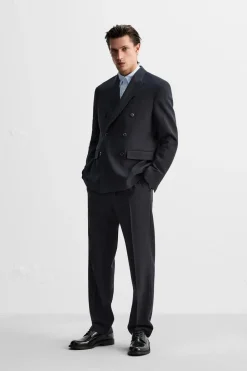 Discount BLAZER CRUZADA TRAJE ESPIGA Hombre Blazers