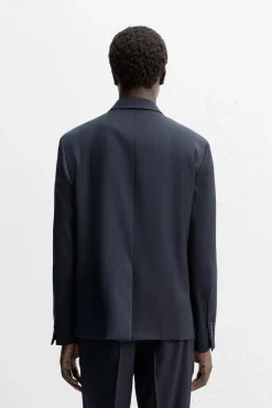 Fashion BLAZER CRUZADA TRAJE RAYA DIPLOMÁTICA Hombre Blazers