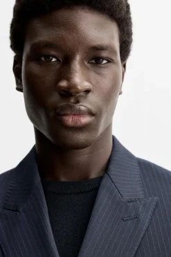 Fashion BLAZER CRUZADA TRAJE RAYA DIPLOMÁTICA Hombre Blazers