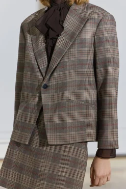 Outlet BLAZER CUADROS ZW COLLECTION Mujer Blazers / Chalecos