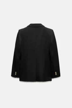 New BLAZER ENTALLADA BOTÓN DORADO Mujer Blazers / Chalecos