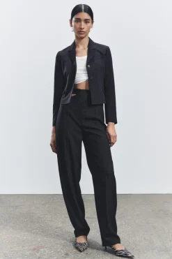 Hot BLAZER ENTALLADA CON LANA ZW COLLECTION Mujer Blazers / Chalecos