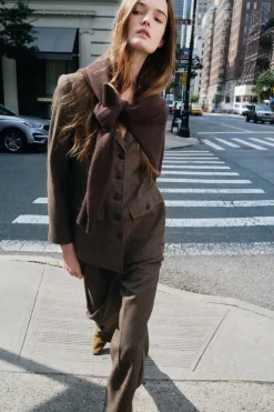 Hot BLAZER ENTALLADA CON LANA ZW COLLECTION Mujer Blazers / Chalecos