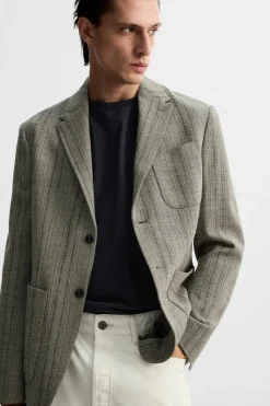 Clearance BLAZER ESPIGA ALGODÓN - LANA Hombre Blazers