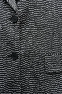 Online BLAZER ESPIGA COMBINADA CAPUCHA Mujer Blazers / Chalecos