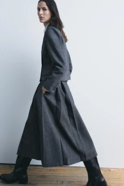 Fashion BLAZER ESPIGA CON LANA ZW COLLECTION Mujer Blazers / Chalecos