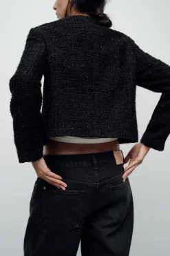 Sale BLAZER ESTRUCTURA HILO METALIZADO Mujer Blazers / Chalecos