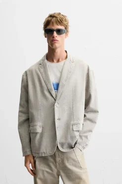 Clearance BLAZER ESTRUCTURA LAVADA Hombre Blazers