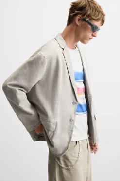 Clearance BLAZER ESTRUCTURA LAVADA Hombre Blazers