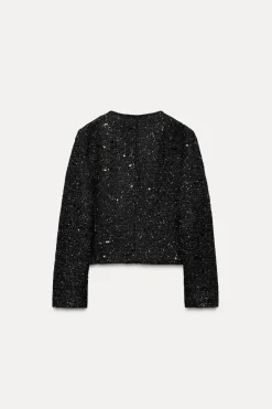 Outlet BLAZER ESTRUCTURA LENTEJUELAS Mujer Blazers / Chalecos