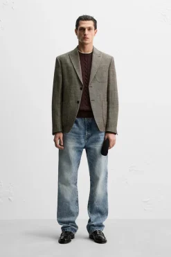 Sale BLAZER ESTRUCTURA LINO - LANA Hombre Blazers