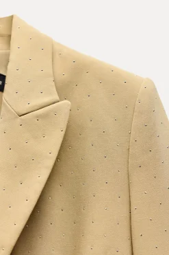 Discount BLAZER HOMBRERAS BRILLOS Mujer Blazers / Chalecos