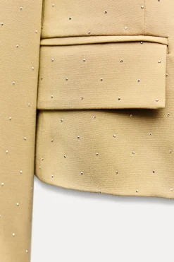 Discount BLAZER HOMBRERAS BRILLOS Mujer Blazers / Chalecos