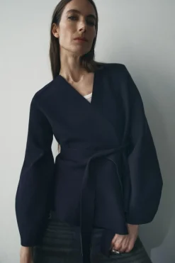 Hot BLAZER HOMBRERAS PUNTO CINTURÓN Mujer Blazers / Chalecos|Cárdigan / Jerséis