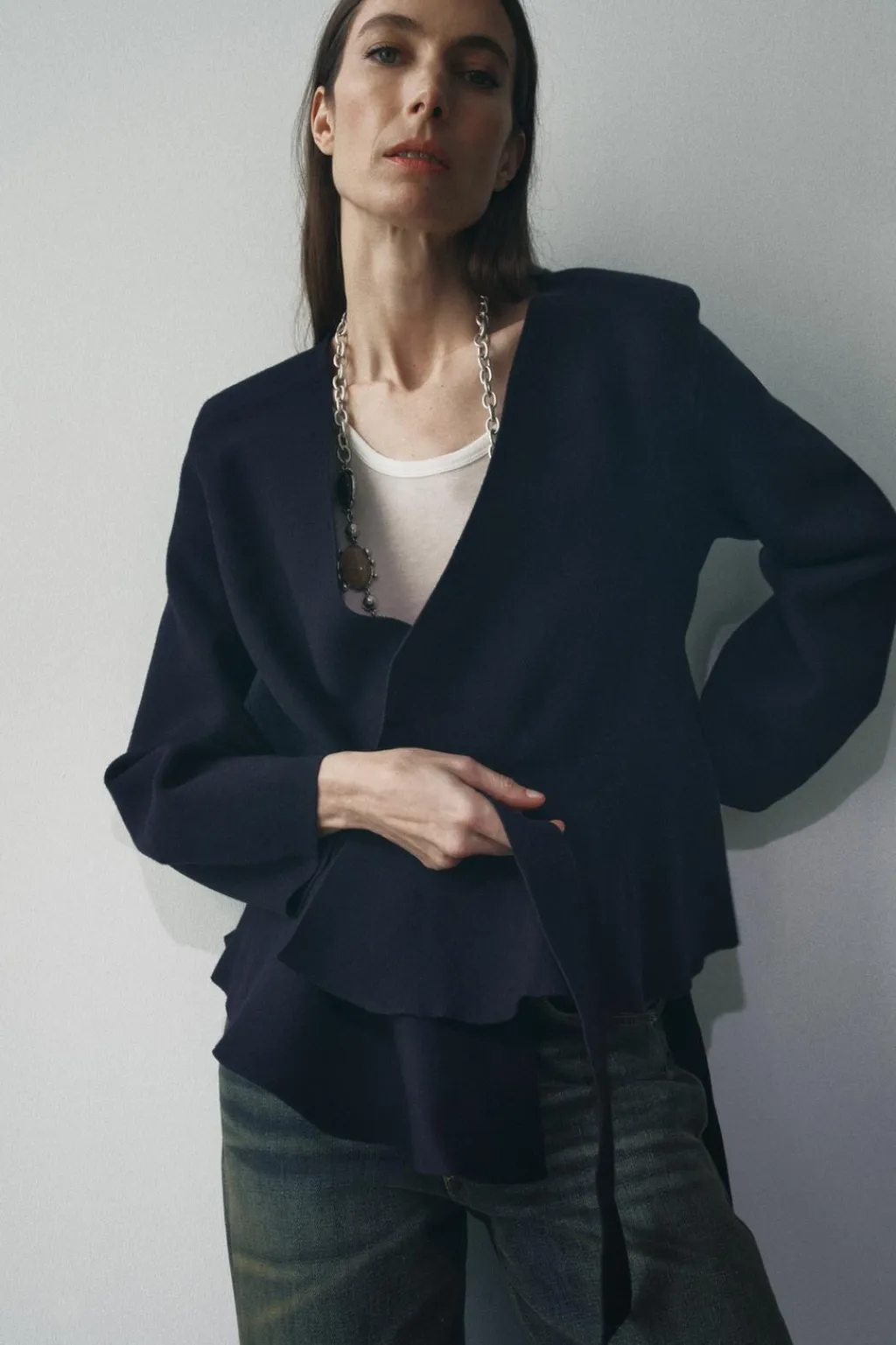 Hot BLAZER HOMBRERAS PUNTO CINTURÓN Mujer Blazers / Chalecos|Cárdigan / Jerséis