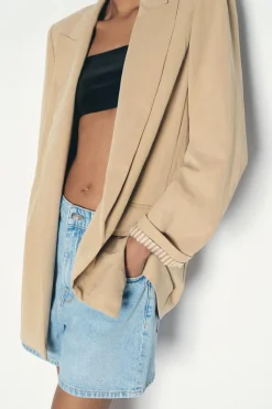 Fashion BLAZER MANGA REMANGADA Mujer Blazers / Chalecos