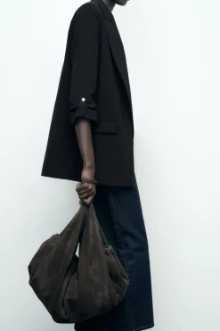 Online BLAZER MANGA REMANGADA Mujer Blazers / Chalecos