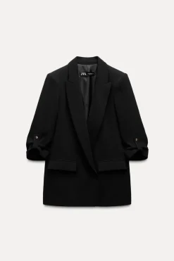 Online BLAZER MANGA REMANGADA Mujer Blazers / Chalecos