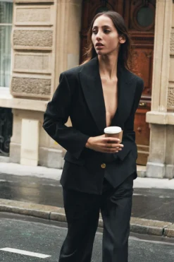 New BLAZER MAXI BOTÓN ZW COLLECTION Mujer Blazers / Chalecos