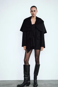 Best BLAZER OVERSIZE CON LANA BUFANDA Mujer Blazers / Chalecos