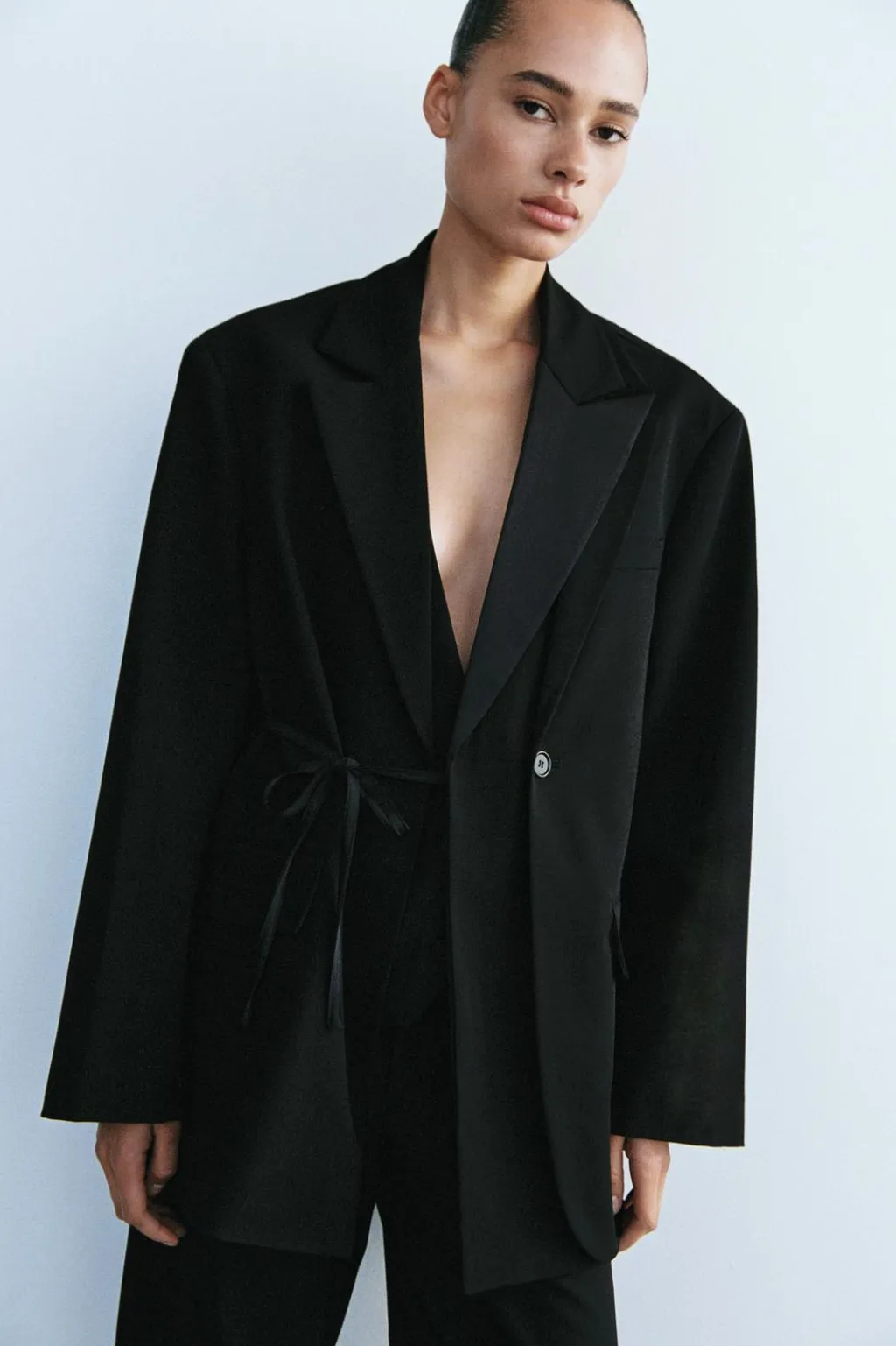 Discount BLAZER OVERSIZE CRUZADA DOBLE SOLAPA Mujer Blazers / Chalecos