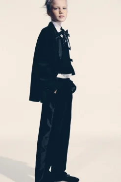 Niños ZARA 6 - 14 Años·Abrigos<BLAZER OVERSIZE CUELLO SATINADO