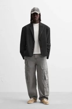 Fashion BLAZER OVERSIZE FIT CREMALLERAS Hombre Blazers