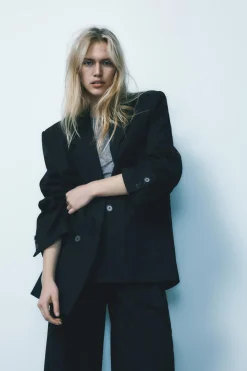 Discount BLAZER OVERSIZE RAYA DIPLOMÁTICA Mujer Blazers / Chalecos