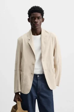 Online BLAZER PIEL ANTE Hombre Piel|Blazers