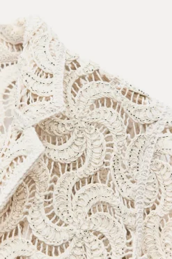 New BLAZER PUNTO ABIERTO ABALORIOS Mujer Blazers / Chalecos|Cárdigan / Jerséis