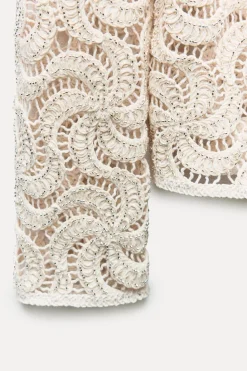 New BLAZER PUNTO ABIERTO ABALORIOS Mujer Blazers / Chalecos|Cárdigan / Jerséis