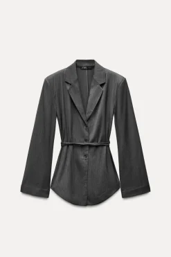 Discount BLAZER RAYA DIPLOMÁTICA CINTURÓN Mujer Blazers / Chalecos