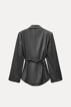 Discount BLAZER RAYA DIPLOMÁTICA CINTURÓN Mujer Blazers / Chalecos