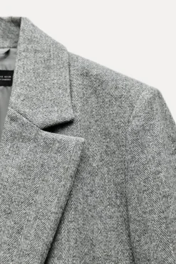 New BLAZER RECTA ESPIGA CON LANA Mujer Blazers / Chalecos