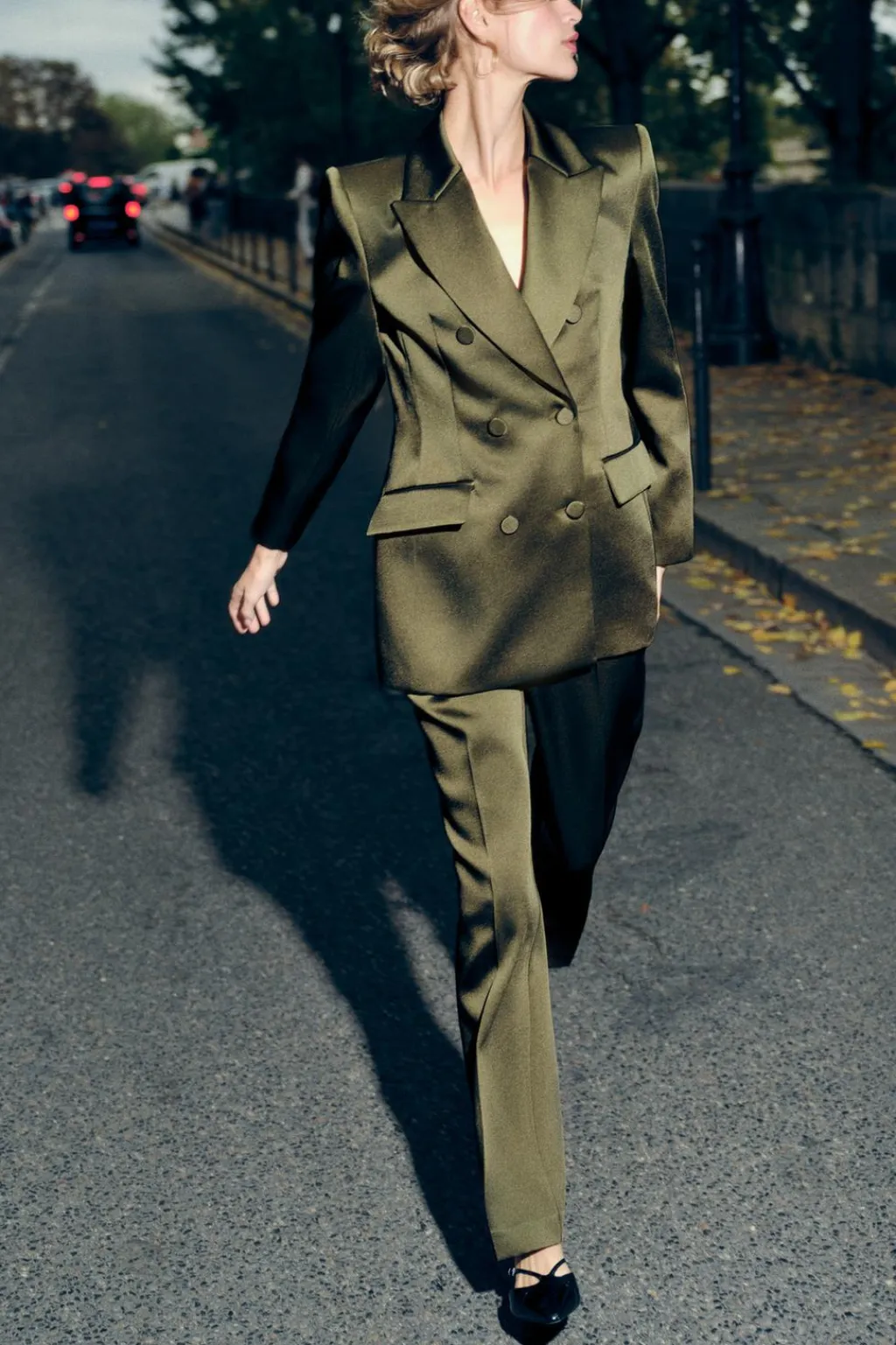 Discount BLAZER SATINADA CRUZADA Mujer Blazers / Chalecos