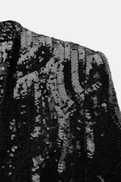 Hot BLAZER SIN SOLAPA LENTEJUELAS Mujer Blazers / Chalecos