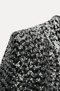 Hot BLAZER SIN SOLAPA LENTEJUELAS Mujer Blazers / Chalecos