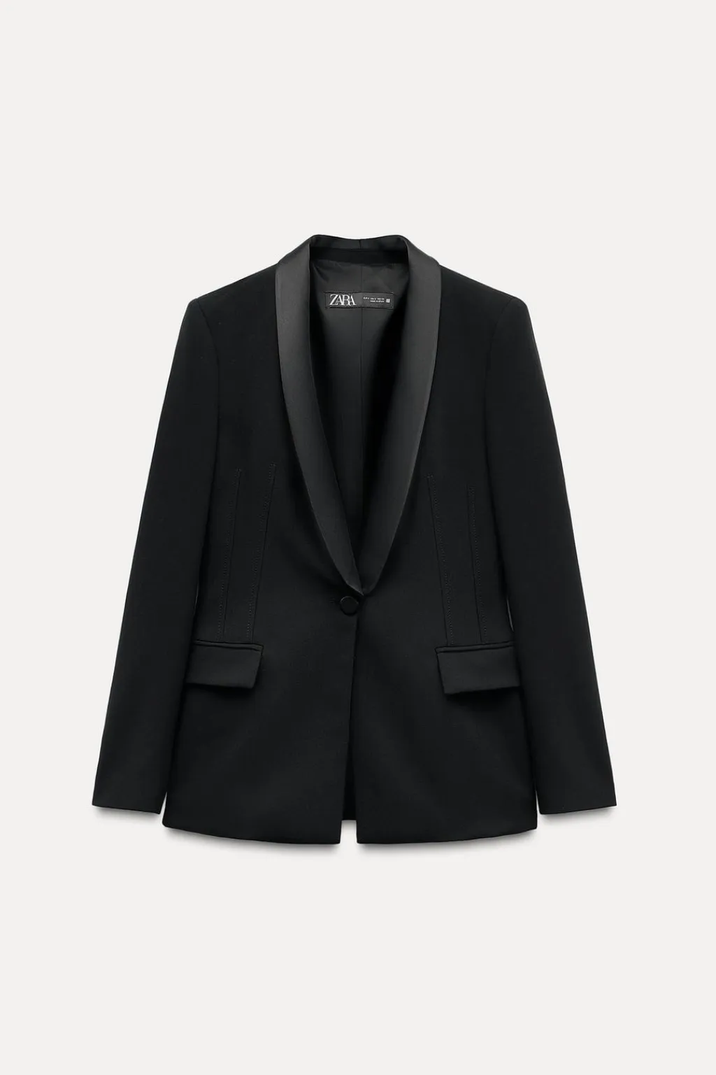 Outlet BLAZER SMOKING SOLAPA SATINADA Mujer Blazers / Chalecos