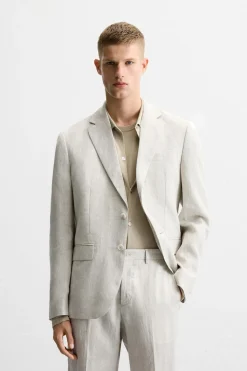 Sale BLAZER TRAJE 100% LINO Hombre Blazers