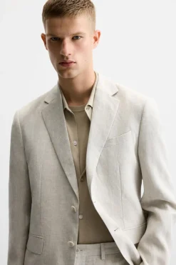 Sale BLAZER TRAJE 100% LINO Hombre Blazers