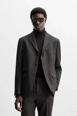 Hot BLAZER TRAJE 100% LANA Hombre Blazers