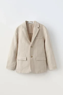 Niños ZARA 6 - 14 Años·Abrigos|6 - 14 Años·Trajes<BLAZER TRAJE CON LINO