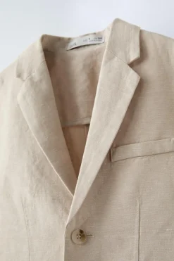Niños ZARA 6 - 14 Años·Abrigos|6 - 14 Años·Trajes<BLAZER TRAJE CON LINO