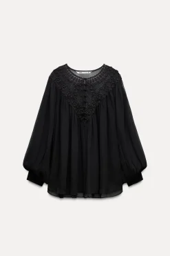 Discount BLUSA ABALORIOS ZW COLLECTION Mujer Camisas / Blusas