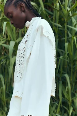 Best BLUSA COMBINADA PUNTO Mujer Cárdigan / Jerséis|Punto