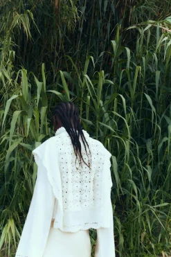 Best BLUSA COMBINADA PUNTO Mujer Cárdigan / Jerséis|Punto