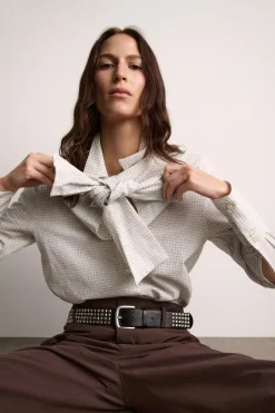 Discount BLUSA CUADROS LAZADA ZW COLLECTION Mujer Camisas / Blusas