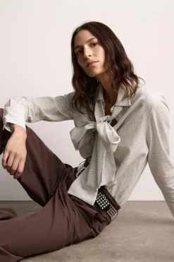 Discount BLUSA CUADROS LAZADA ZW COLLECTION Mujer Camisas / Blusas